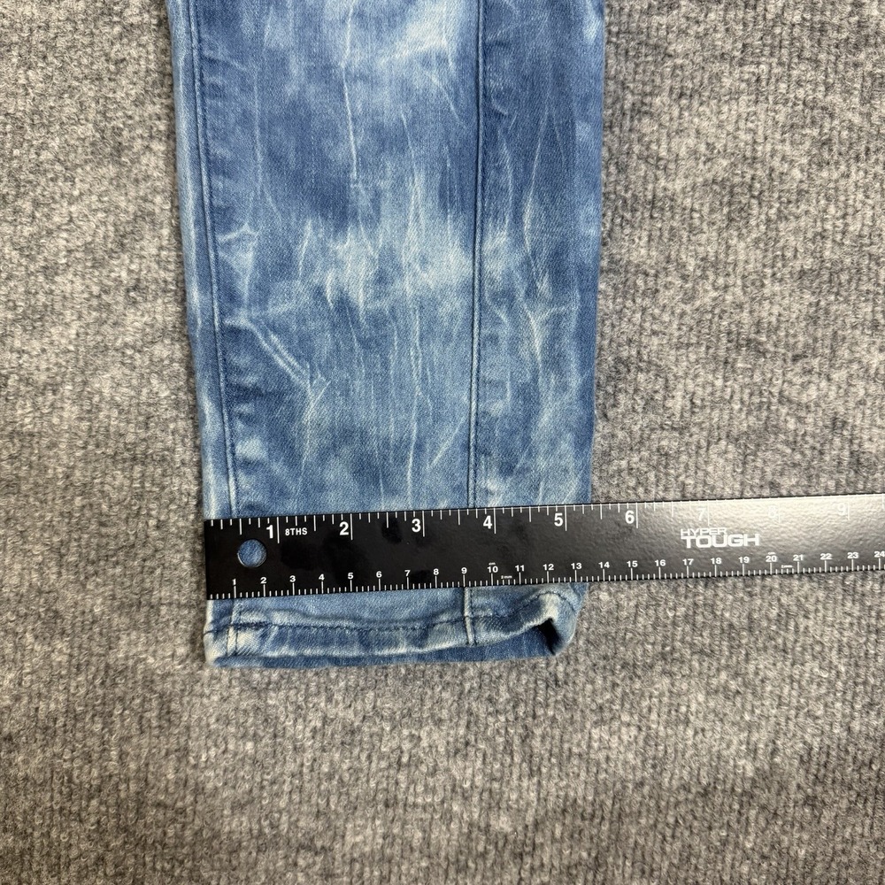 True Religion Jeans Women 29 Blue Halle Super Skinny Tie Dye Y2K USA Made - Picture 6 of 16